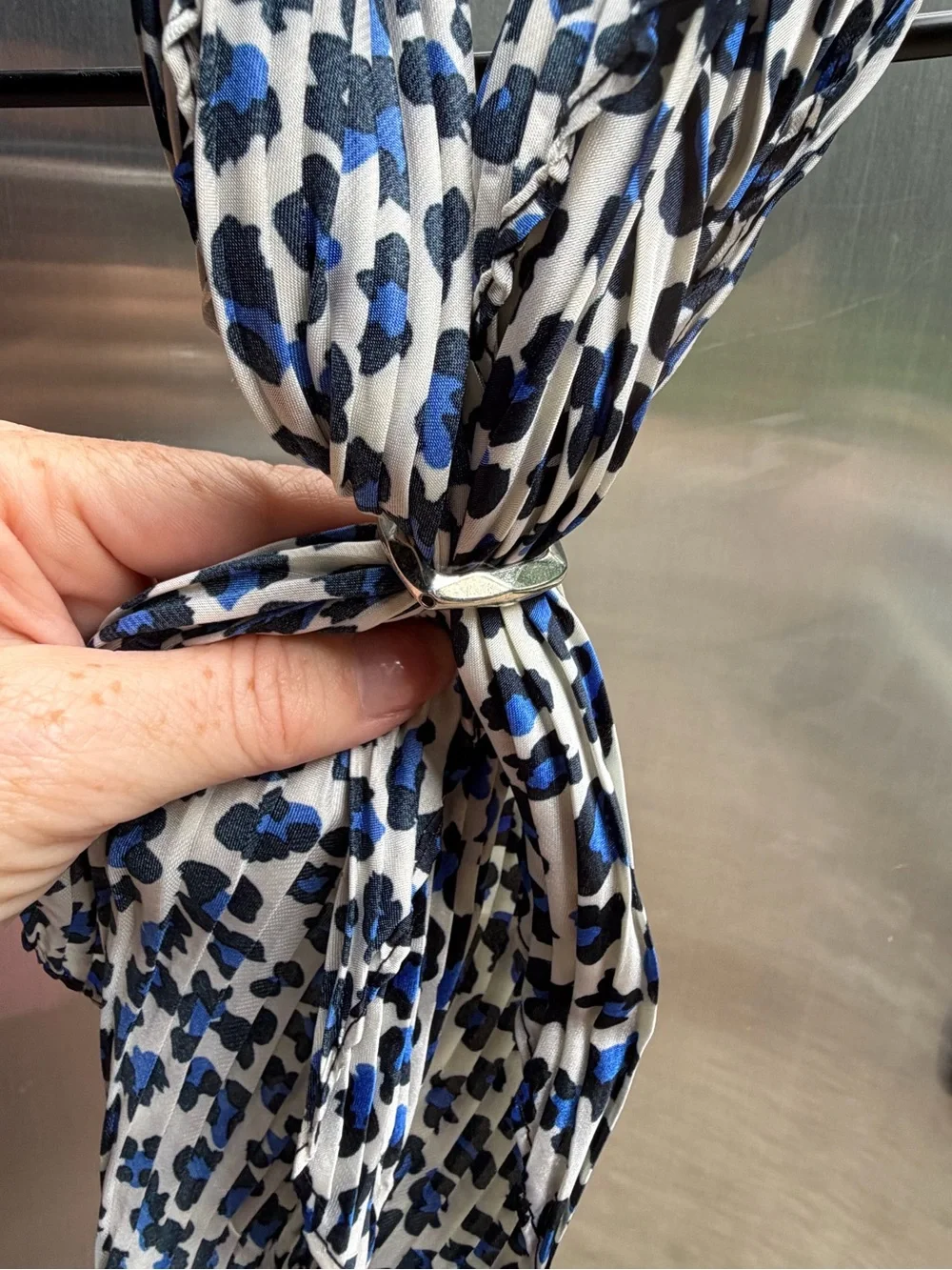 Versatile Blue Leopard Print Scarf - Women Accessories Brand New❤️